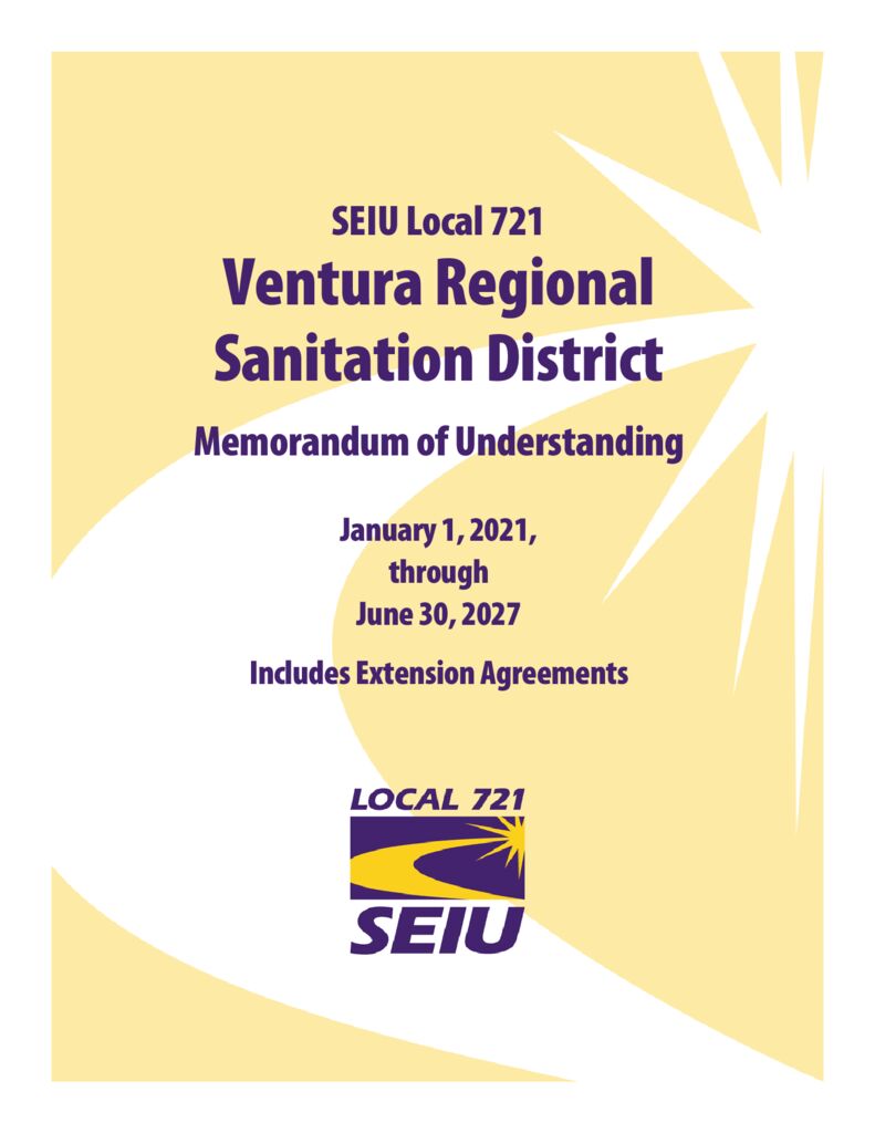 Ventura Regional Sanitation District Seiu Local 721 8574