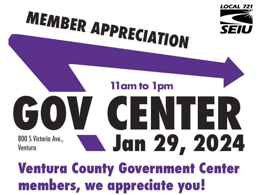 Ventura County Member Appreciation at Gov Center Jan 29, 2024 RSVP